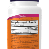 NOW Foods Vitamin B-1 Thiamine, 100mg - 100 tablets - Image 2