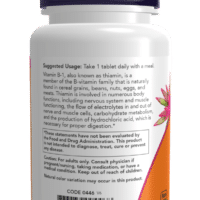 NOW Foods Vitamin B-1 Thiamine, 100mg - 100 tablets - Image 3