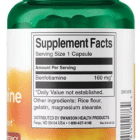 1+1 Swanson High Potency Benfotiamine, 160mg - 60 caps - Image 2