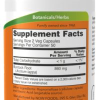 NOW FOODS Burdock Root 430 mg 100 Veg Capsules - Image 2