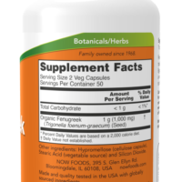 NOW Foods Fenugreek, 500mg - 100 vcaps - Image 2