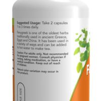 NOW Foods Fenugreek, 500mg - 100 vcaps - Image 3