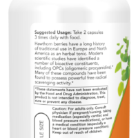 NOW Foods Hawthorn Berry, 540mg - 100 vcaps - Image 3