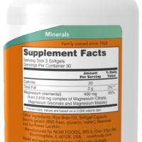 NOW Foods Magnesium Citrate Softgels - 90 softgels - Image 2