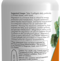 NOW Foods Magnesium Citrate Softgels - 90 softgels - Image 3