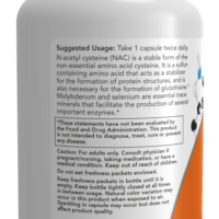 NOW Foods NAC with Selenium & Molybdenum, 600mg - 250 vcaps - Image 3
