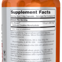 NOW Sports Kre-Alkalyn Creatine 750mg 120 veg caps - Image 3