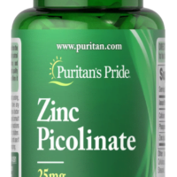 Puritan's Pride Zinc Picolinate 25mg 100 caplets