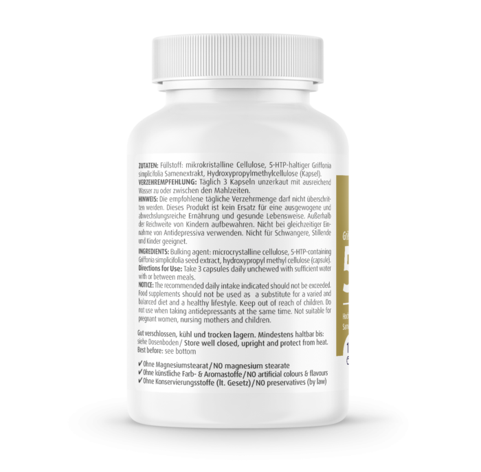 ZeinPharma Griffonia 5-HTP Capsules 100 mg - 120 caps - Image 2