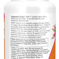 Now Foods Vitamin D-3 5000 IU 120 Softgels - Image 4