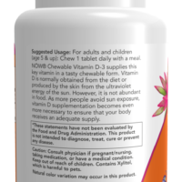 Now Foods Chewable Vitamin D-3 1000 IU 180 chewables - Image 3