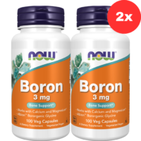 2x NOW Foods Boron 3mg 100 vcaps