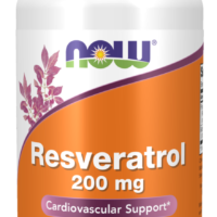 NOW® Natūralus Resveratrolis 200 mg, 60 augalinių kapsulių