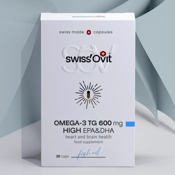 Swiss'Ovit®, OMEGA-3 TG, 600 mg, HIGH EPA&DHA, 30 caps