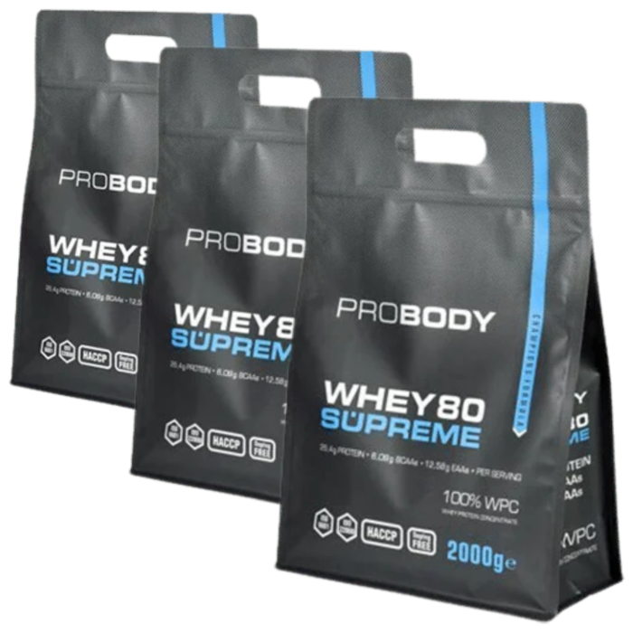 3x Probody Whey 80 Supreme 2 kg