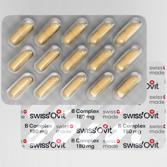 Swiss'Ovit® Vitamino B kompleksas, 30 kapsulių - Image 3