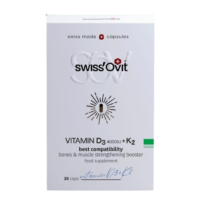 Swiss'Ovit®, Vitaminas D3 4000IU + K2, 30 kapsulių - Image 2