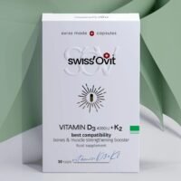Swiss'Ovit®, Vitaminas D3 4000IU + K2, 30 kapsulių