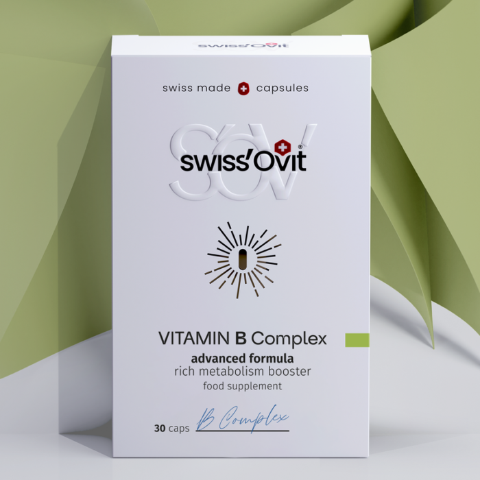 Swiss'Ovit® Vitamino B kompleksas, 30 kapsulių