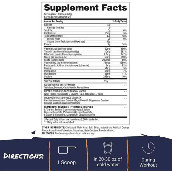 Gaspari Nutrition SizeOn® Get Swole Intra Workout - 1632g - Image 5