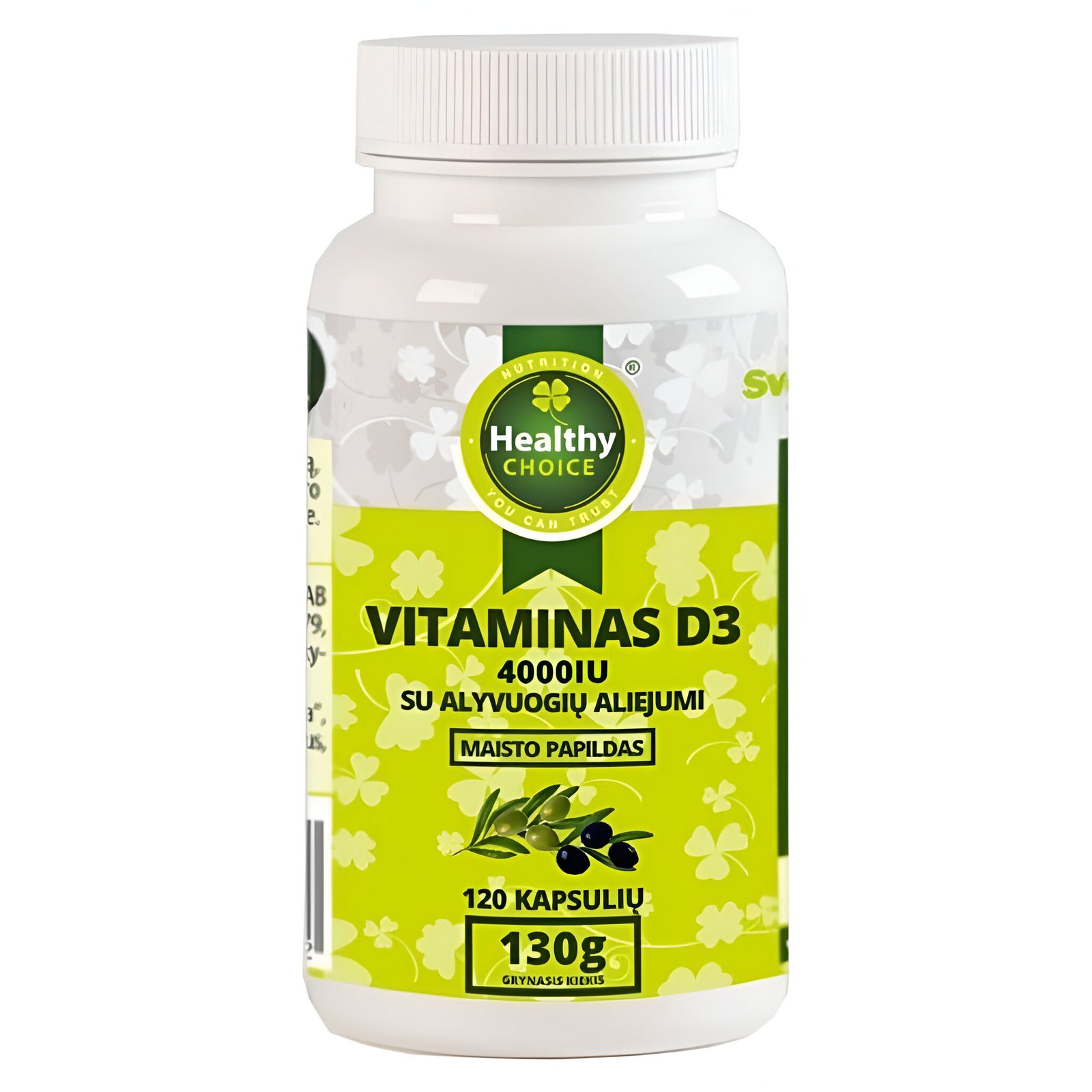 Healthy Choice Vitaminas D3 4000IU 120 kaps