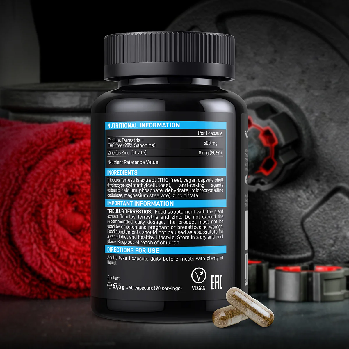 Vplab Ultra Men's Sport Tribulus Terrestris 90caps - Image 6