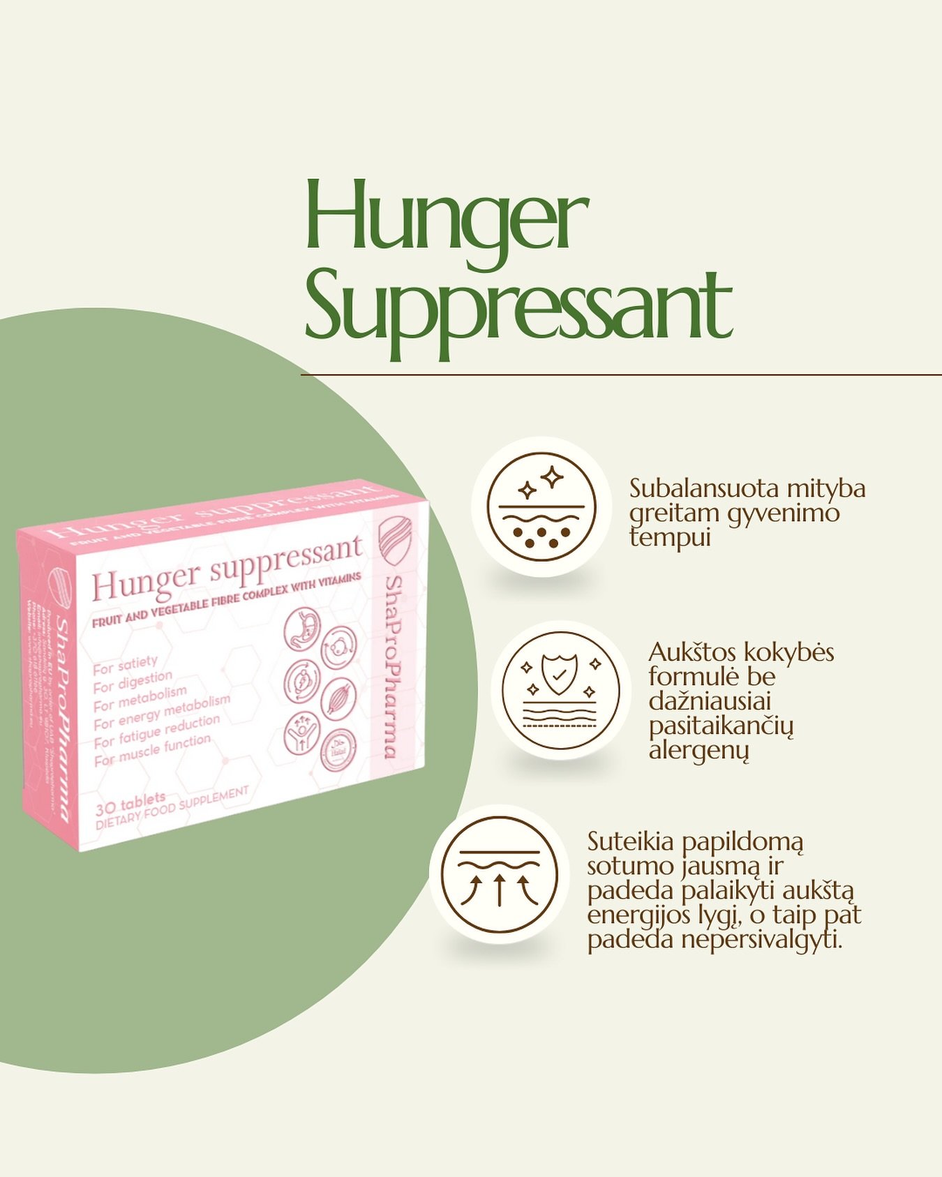 Shapropharma – Hunger Suppressant 30 tablets - Image 3
