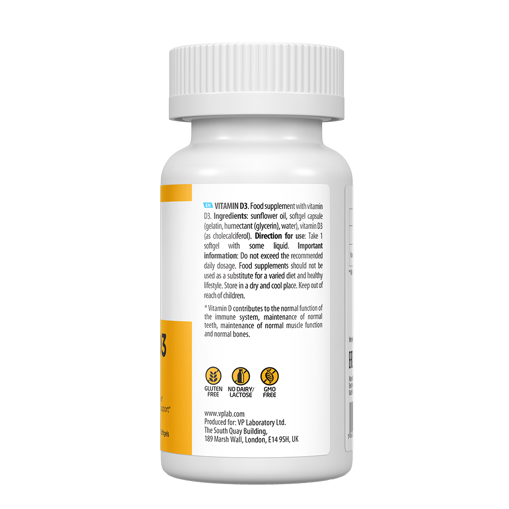 UltraVit Vitamin D3 4000IU 120 softgels - Image 4