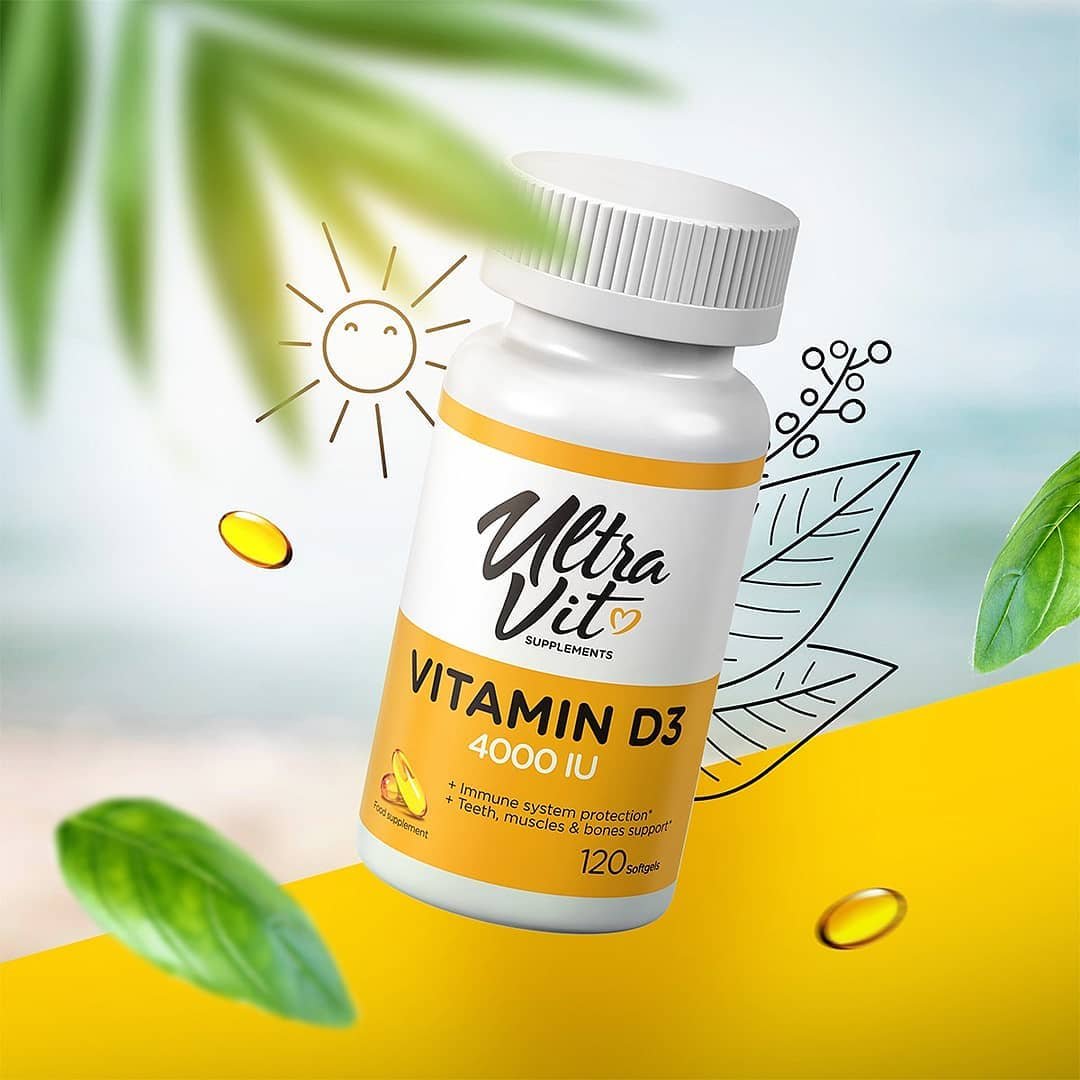 UltraVit Vitamin D3 4000IU 120 softgels - Image 2