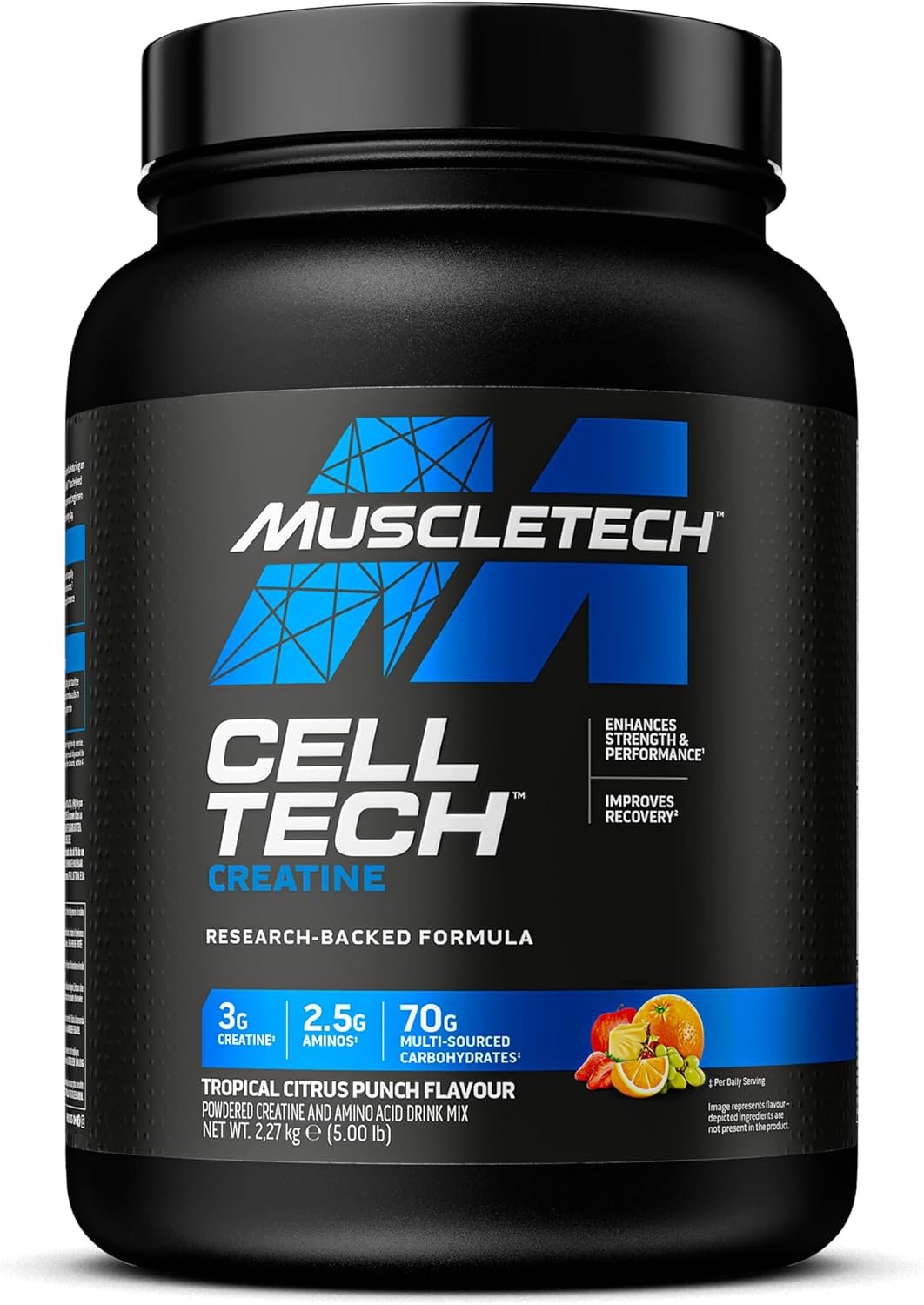 MuscleTech Cell-Tech™ Creatine, Tropical Citrus Punch, Powder, 2,27 kg - Image 5